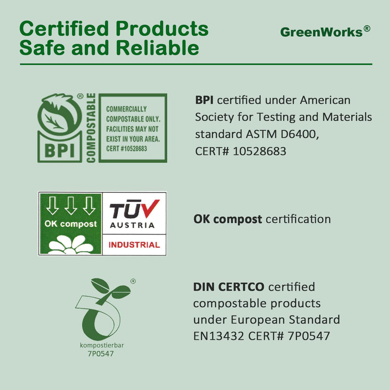 [Australia] - Heavy-duty Compostable Forks, BPI Certified 100 Count 7" Large Disposable Cutlery Utensils Silverware Flatware Fork 