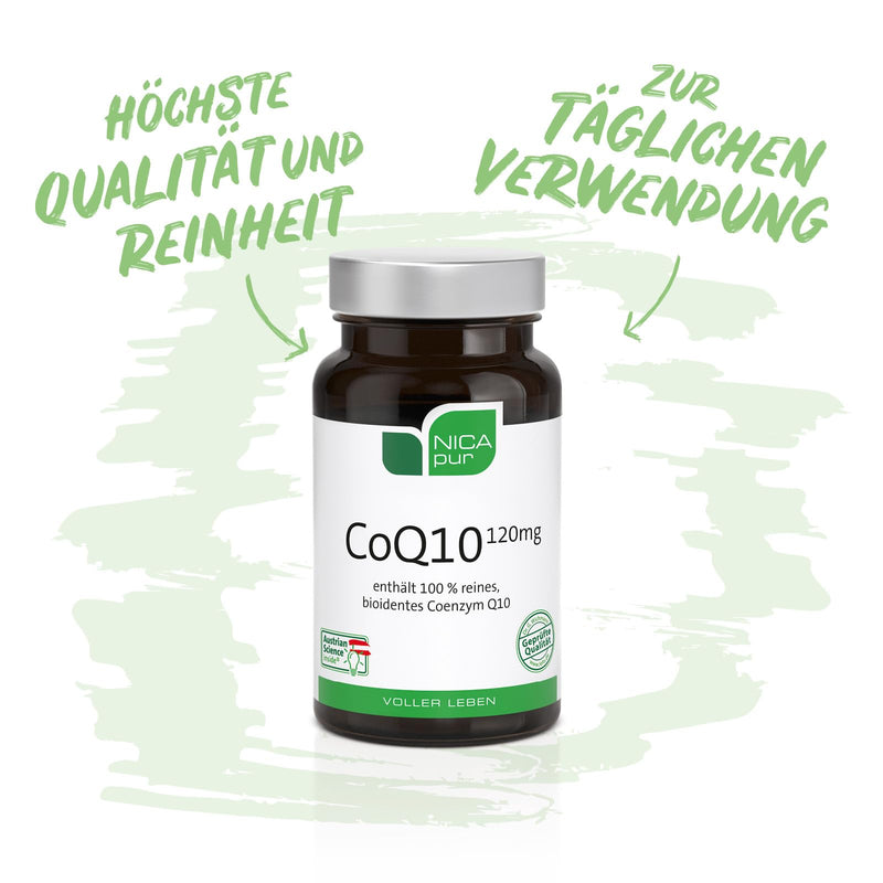 [Australia] - nicapur® Coenzyme Q10 120 mg I HIGH DOSE - 100% pure, bioidentical COENZYME Q10 60 pieces (pack of 1) 