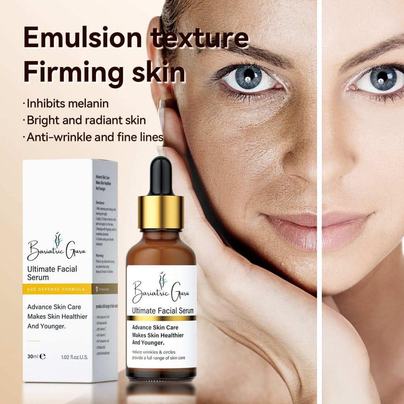 Ultimate Facial Serum – Advanced Anti-Aging, Brightening & Hydrating Face Serum with Retinaldehyde, Bakuchiol, Tranexamic Acid, Niacinamide, Vitamin C & E, Hyaluronic Acid – 1 fl oz