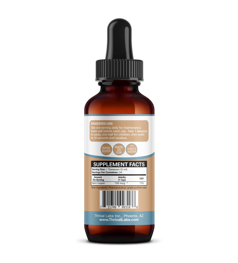 [Australia] - Ionic Colloidal Copper Liquid (30 PPM) | Mental Clarity & Nerve Function | Hair, Skin, Nails & Collagen | Red Blood Cells & Energy Production | Cholesterol Levels & Blood Pressure (4oz Dropper) 4 Fl Oz (Pack of 1) 