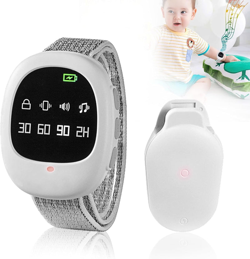 Bedwetting Enuresis Alarm, Bedwetting Alarm Vibration Timer Setting Musical Potty Training Alarm for Elderly Adults Children