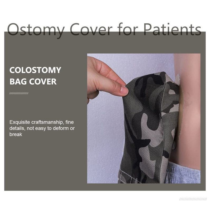 [Australia] - Healifty Polyester Ostomy Bag Shade Colostomy Pouch Protector Ostomy Bag Shading Cover for Patients Camouflage 