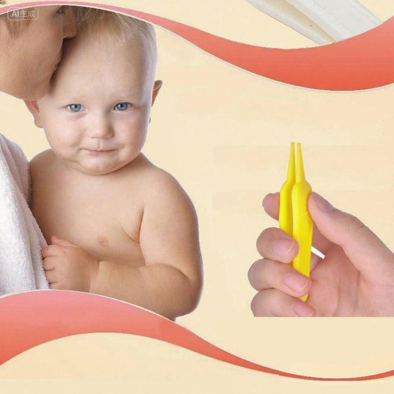 [Australia] - Kids Ear Wax Removal Tweezers, BPA - Free Plastic Infant Ear Cleaning Tool with Protective Case, Color - Coded Baby Ear Care AccessoriesÔºà5 pcs) 