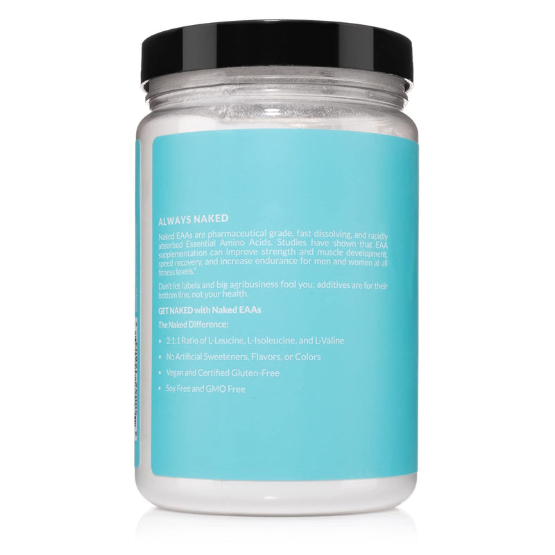 [Australia] - NAKED nutrition Eaas Amino Acids Powder - 50 Servings - Vegan Unflavored Essential Amino Acids 500 Grams - Instantized All Natural Eaa Powder Supplement 