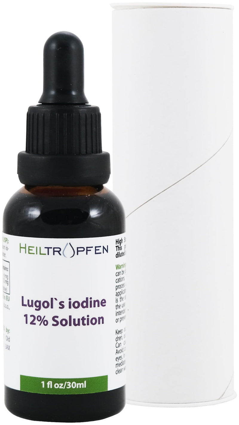 [Australia] - Lugol's iodine solution 12% 30 ml | 12 percent iodine and 24% potassium iodide | Healing Drops® 