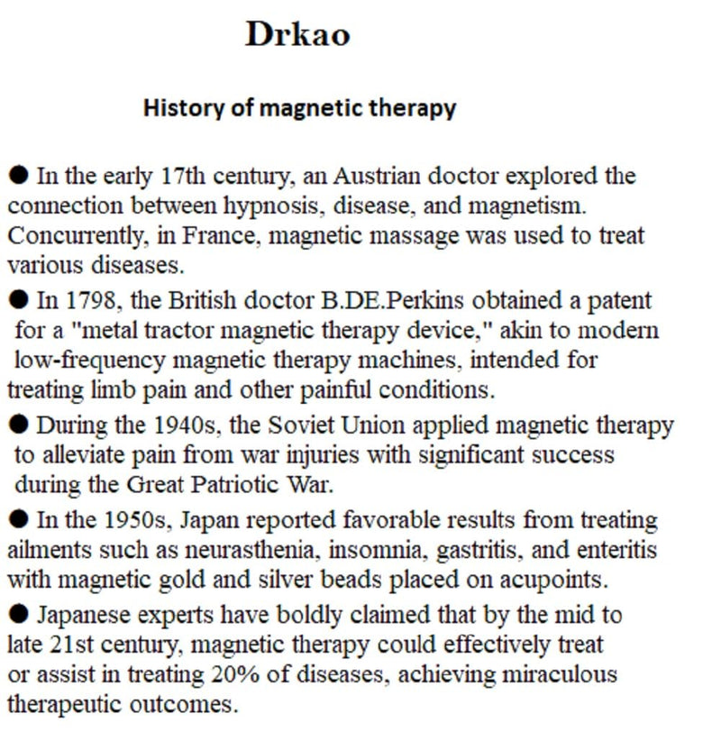 [Australia] - Dr Kao Magnetic Therapy Hematite Necklace, Support The Immune System, Magnetic Anklets, Relieve Stress and Frustration, Health Gifts for Family 