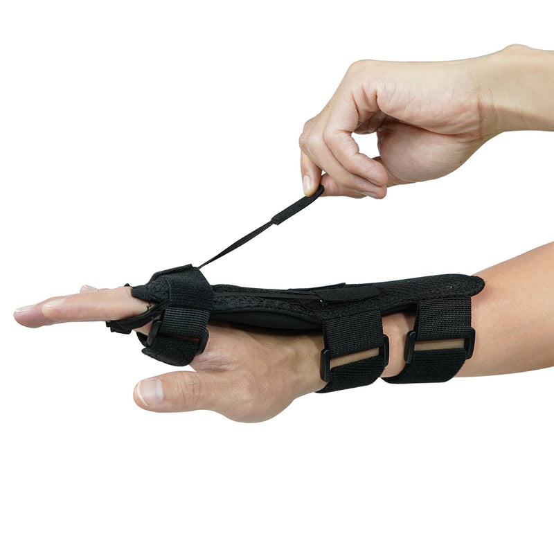 Radial Nerve Palsy Splint, Adjustable Finger Extension Brace, Lift Elastic Splint for Drop Wrist, Radial Nerve Injury, Mcp Arthroplasty, Crutch Palsy Treatment, Fit Left & Right Hand Aluminum Plate