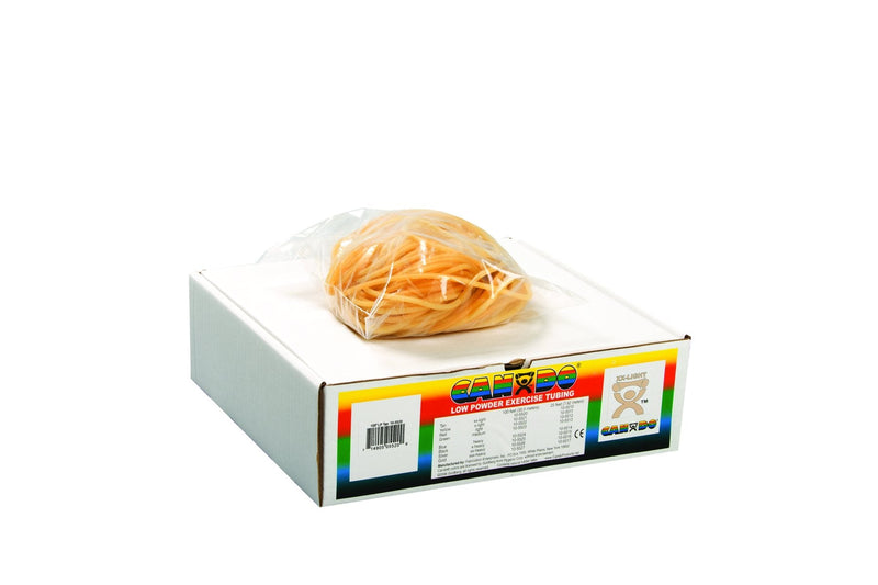 Cando 10-5520 Tan Exercise Tubing, XX-Light Resistance, 100' Length Tan: XX-Light 100 ft: Latex