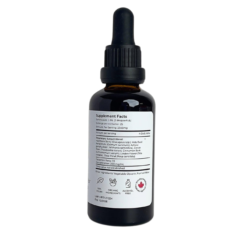 [Australia] - Heart Heal ‚Äì Natural Support for Calm & Balance with Holy Basil, Rose & Hawthorn ‚Äì Gentle Herbal Drops for Relaxation & Emotional Wellness (1.7 Fl Oz) 1.7 