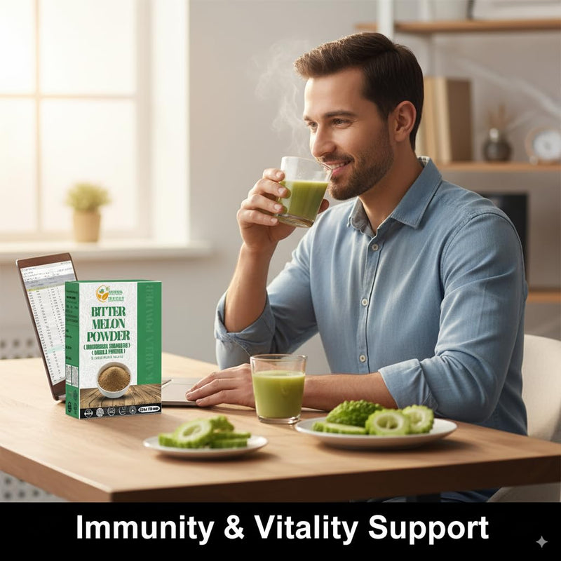 [Australia] - Bitter Melon Powder ‚Äì 100% Natural Karela Powder (Momordica Charantia), Non-GMO, Gluten-Free ‚Äì Perfect for Smoothies, Cooking, and Healthy Lifestyles ‚Äì 2 oz 