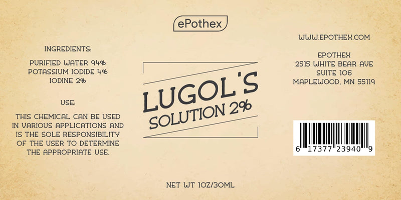 [Australia] - Lugol's Solution 2% 1oz glass dropper bottle. Contains Potassium Iodide and Iodine, 30ml Unflavored 1 Fl Oz (Pack of 1) 