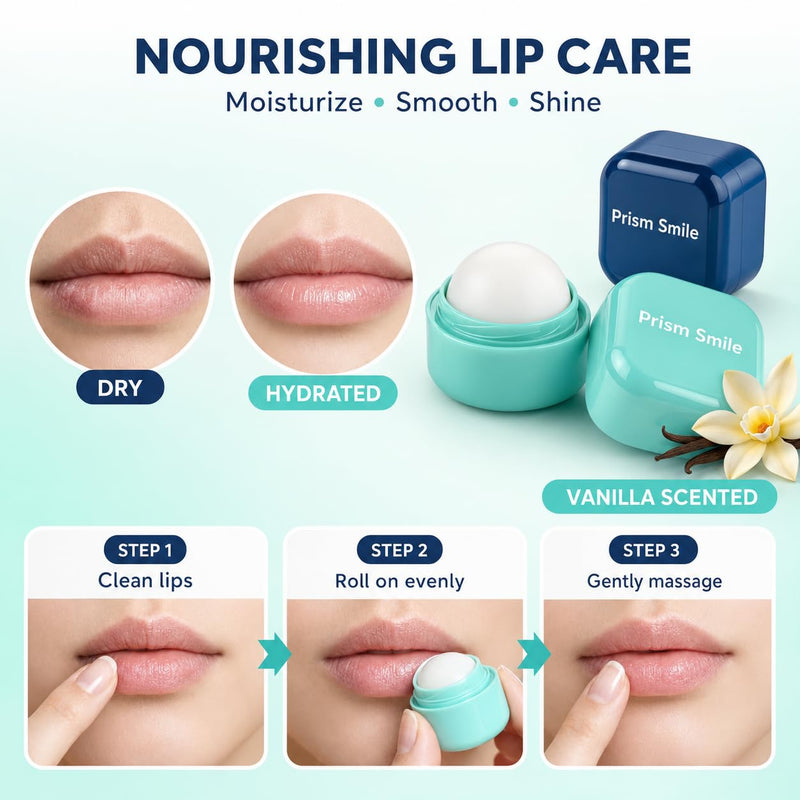 12 Pack Vanilla Lip Balm Set for Dry Cracked Lips, Deep Moisturizing Chapstick with Vitamin E & Shea Butter, Non-Greasy Lip Care & Stocking Stuffers Gift Box for Women Men Teens, Travel Friendly