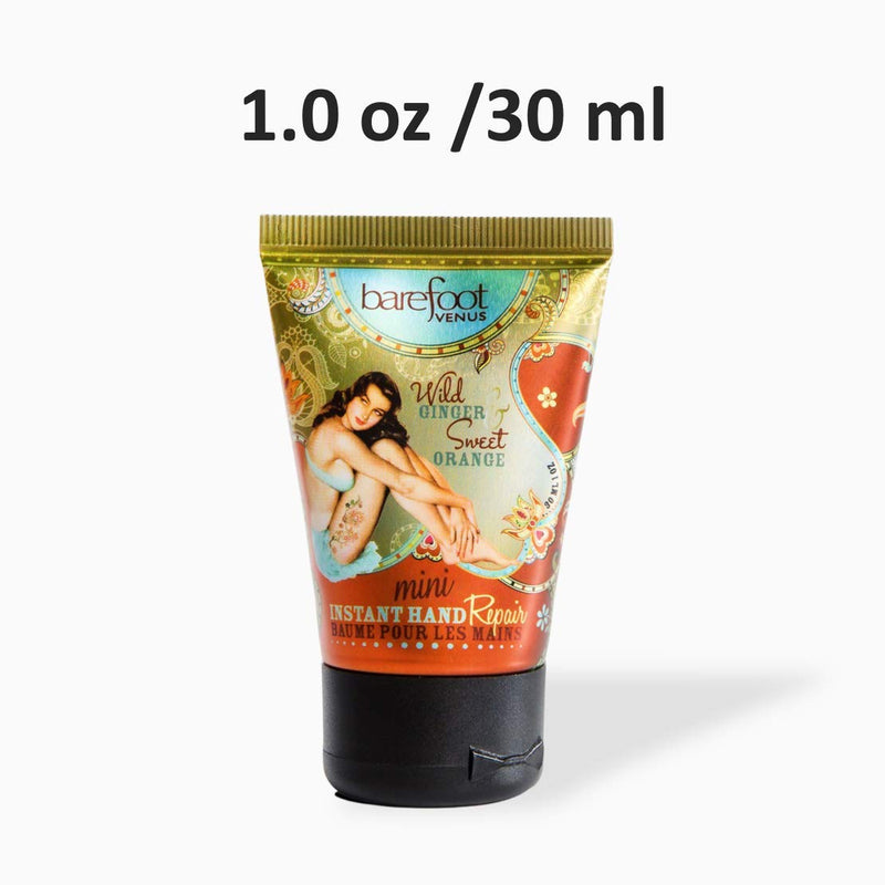 [Australia] - Barefoot Venus Moisturizing Instant Hand Repair Mini Bundle (5pc) Wild Ginger & Sweet Orange, Coconut Kiss, Essential Oil, Maple Blondie and Ruby Red 