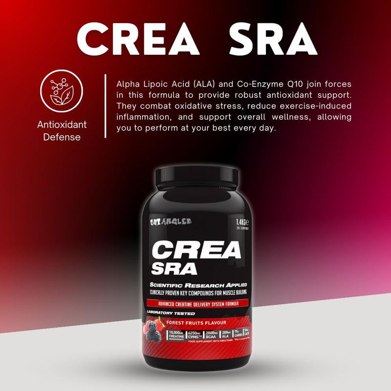 Creatine Monohydrate CREA SRA 1.4kg, Forest Fruit Flavour, Muscle Recovery and Strength Building