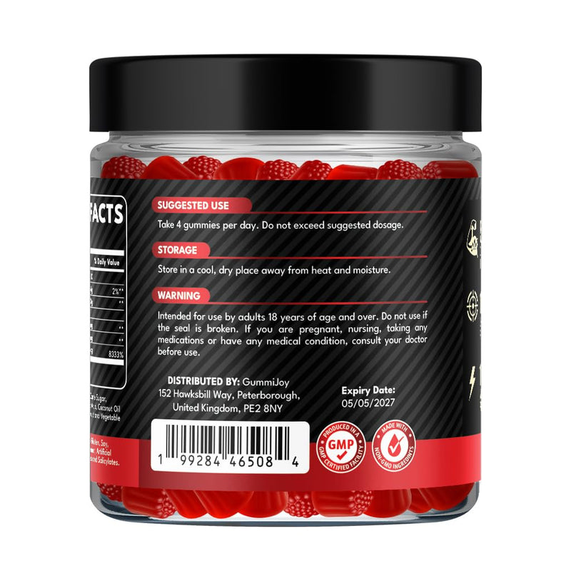 Creatine Gummies 5000mg | 120 Max Strength Muscle Growth | Recovery Supplements for Men & Women | Creatine Monohydrate Plus B12 and L-Taurine | Strawberry Flavour | 1 Month Supply 120 count (Pack of 1)