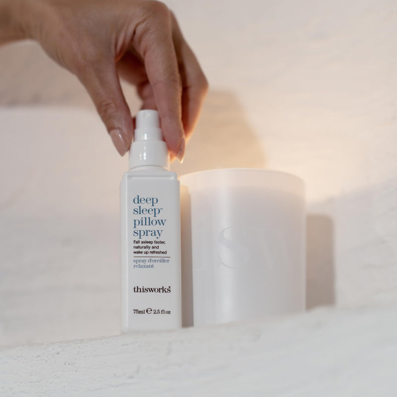 This Works Deep Sleep Pillow Spray 2.5 fl oz - Aromatherapy Sleep Mist | Natural pillow mist with Lavender, Camomile & Vetivert essential oils for calmer, more restful nights 2.5 Fl Oz (Pack of 1)