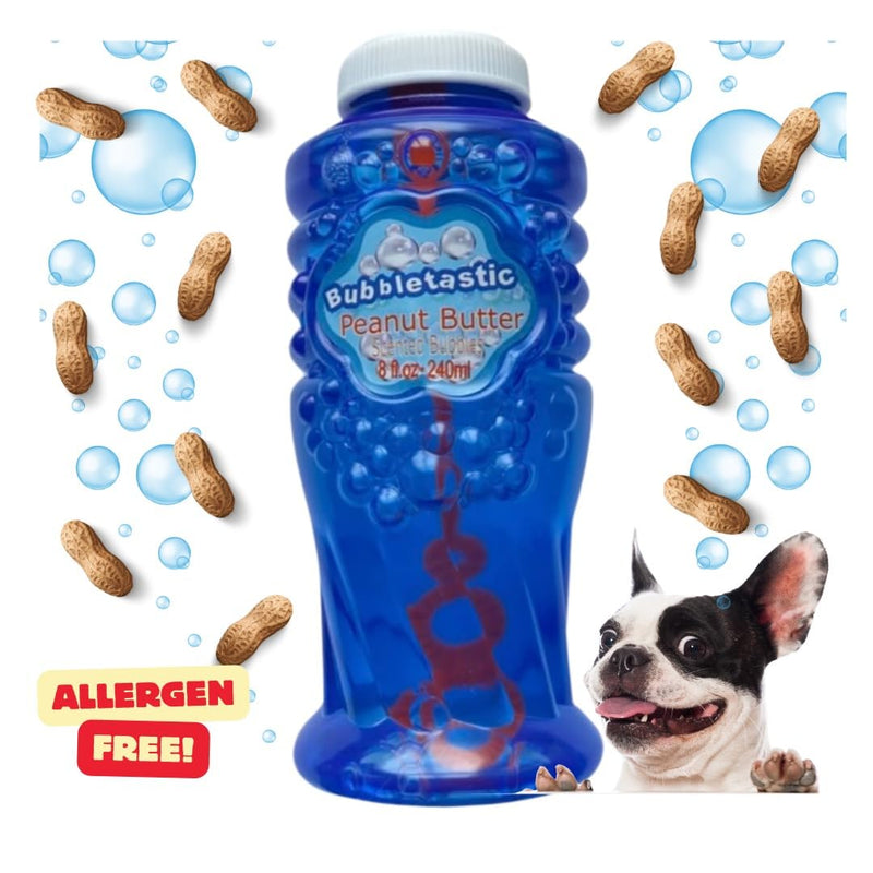 Bubbletastic Peanut Butter Scented Dog Bubbles 8 Ounce Bottle, Non Toxic, Tear Free - PawsPlanet Australia