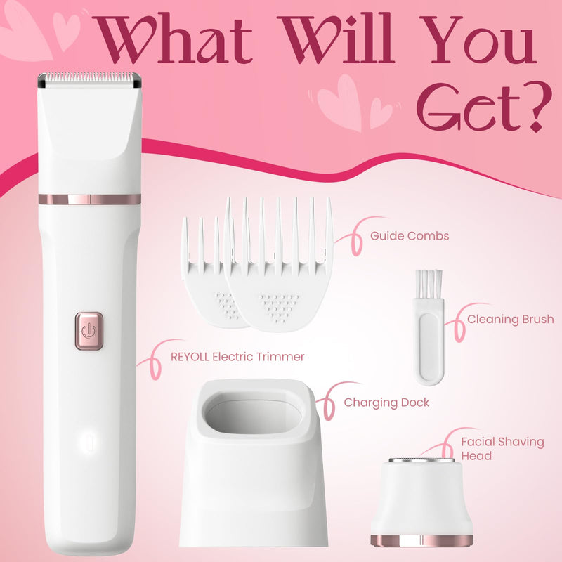 [Australia] - Pubic Hair Trimmer for Women White 