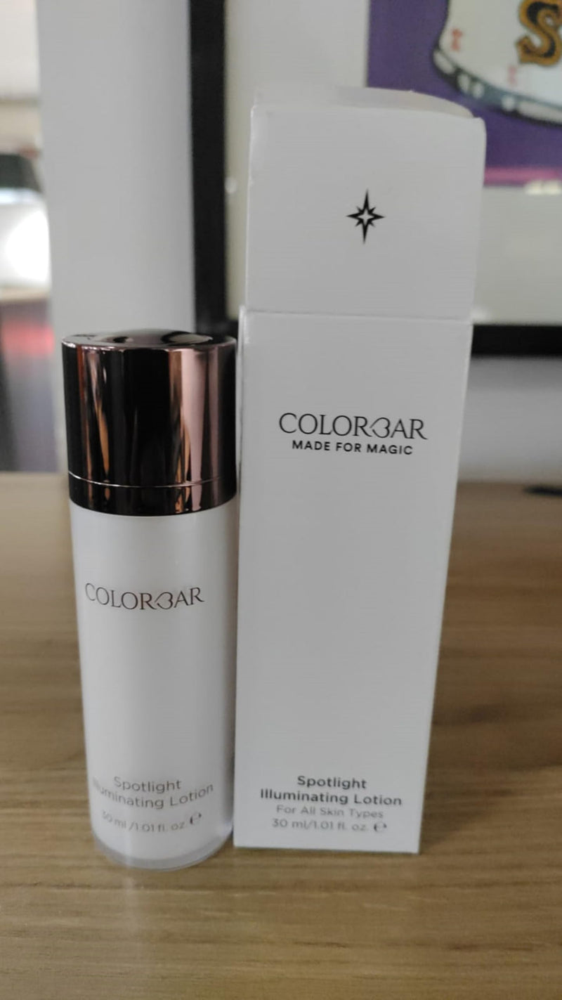 Colorbar Spotlight Illuminating Lotion - Face Moisturizer with Hyaluronic Acid and Mulberry Extract for Deep Hydration - Instant Brightness - 1 oz