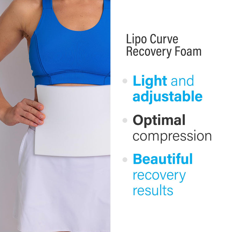 Lipo Foam Post Surgery Pads, Liposuction Recovery Foam Boards, Compatable with Compression Garment Sheets, Faja, Abdominal Binder, Waist Trainer, Belly Wrap, BBL Pillow, 3-Pack