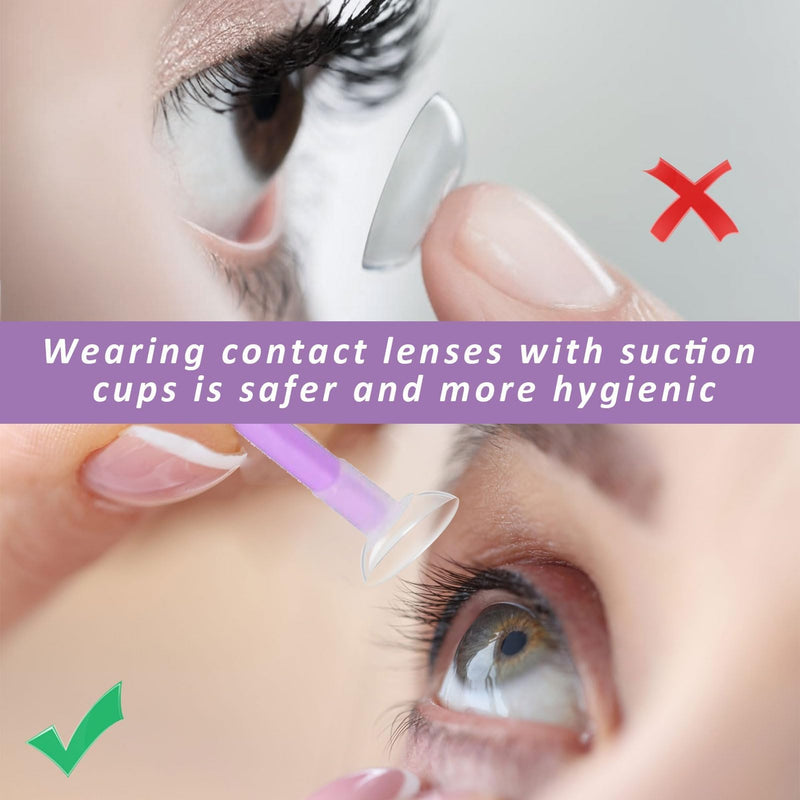 [Australia] - Pack of 5 contact lens tweezers, contact lens tweezers, plastic contact lens remover, contact lens removal, contact lens insertion aid, contact lens aid, for travel, household 