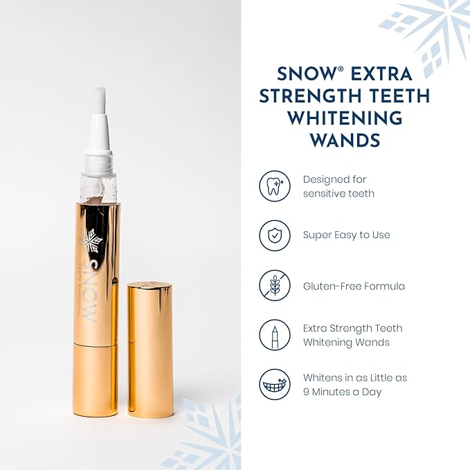 [Australia] - Snow Extra-Strength Teeth Whitening Pen, Enamel-Safe Tooth Whitening Pen for Sensitive Teeth, Teeth Whiteners for Oral Care, Stain Remover for Teeth That Visibly Whitens Tooth up to 8 Shades - 1 Pack 0.13 Fl Oz (Pack of 1) 
