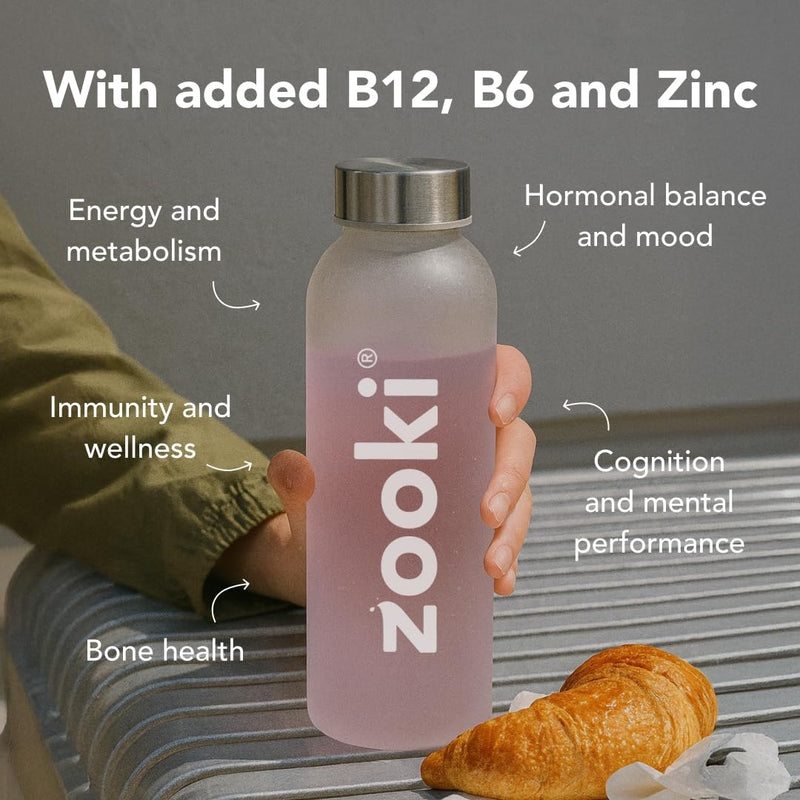 Zooki Creatine+ for Women – Summer Fruits Flavour Creatine Monohydrate Powder with Vitamin B6, Vitamin B12 & Zinc, Micronised Powder, Easy Dissolve Creatine Monohydrate (30 Servings) Pack of 30