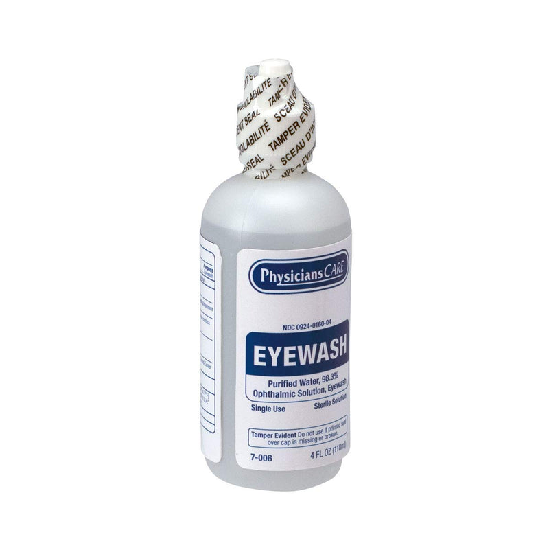 [Australia] - First Aid Only SmartCompliance Refill Eye Wash Solution, Sterile Isotonic Buffered Solution for Flushing & Irrigating Eyes, 4-oz Bottle Eyewash 