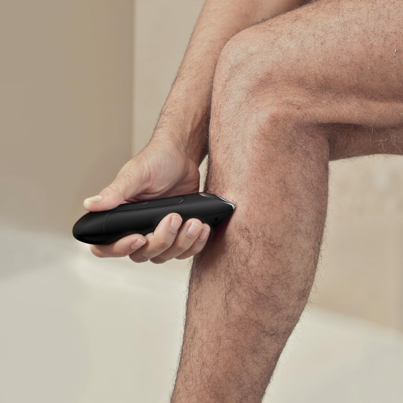 [Australia] - CLEVEB Body Hair Trimmer for Men & Women, Waterproof Rechargeable, Length Adjustable, Multifunctional Shaver with LED Indicator 