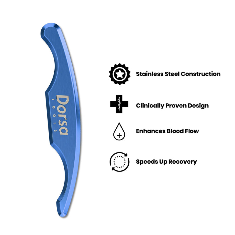 Original Myofascial Release Tool for Muscles and Soft Tissue Mobilization - Stainless Steel Muscle Scraper Tool - Chiropractor Tools for Physical Therapy