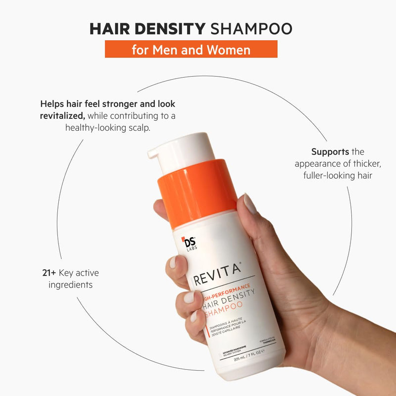 DS Labs For Men & Women Revita Shampoo - Scalp Refreshing Cleanse for Fuller Looking, Volumizing, Lightweight Hydration, Sulfate & Silicone Free, Color Safe, 205 mL Fresh 6.93 Fl Oz (Pack of 1)
