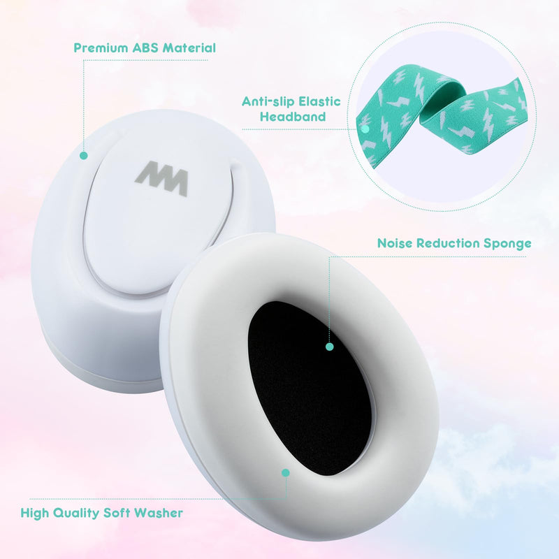 [Australia] - Mumba Baby Ear Protection Noise Cancelling Headphones for Baby Ages 3 to 24 Months Lightning Green 