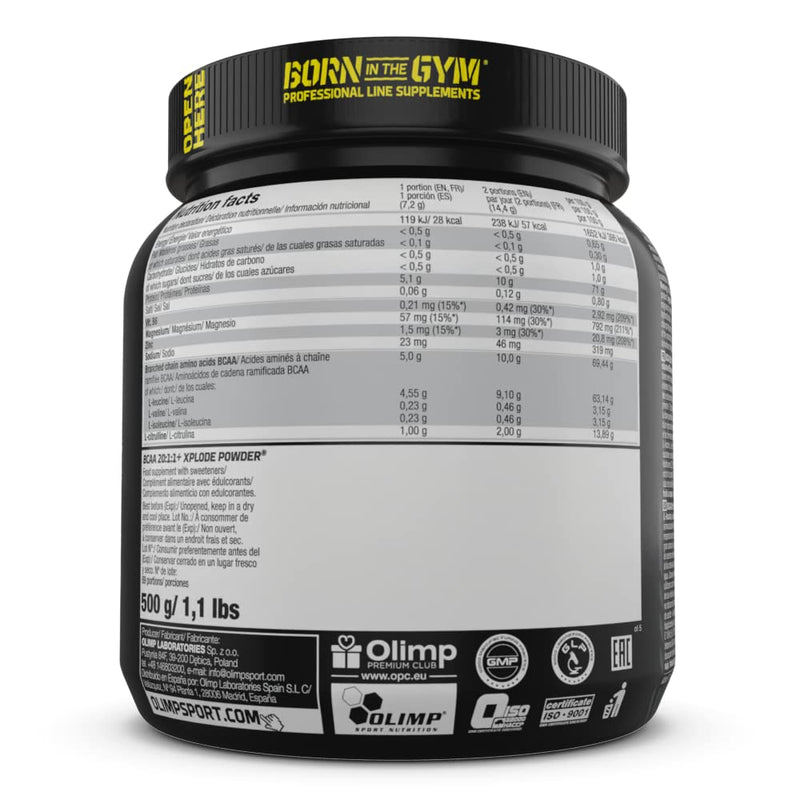 OLIMP SPORT NUTRITION Olimp BCAA 20:1:1 Xplode Powder (500 g) - Grapefruit
