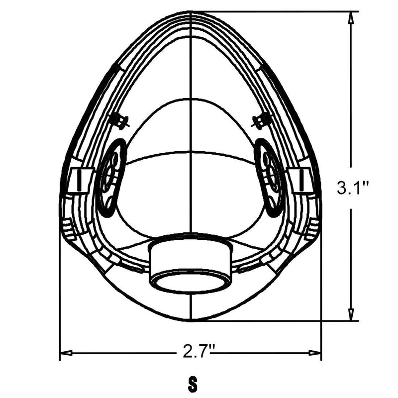 [Australia] - 2 Packs - Pediatric Standard Oxygen Mask with 6.6' Tubing and Adjustable Elastic Strap - Size S Size S(Pediatric Standard) 
