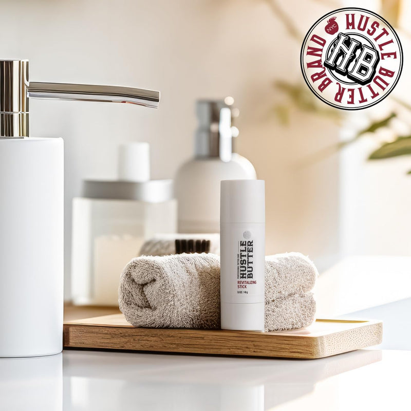 [Australia] - Hustle Butter Tattoo Aftercare - Portable Balm Stick - On The Go Tattoo Aftercare - Naturally Derived Vegan Cruelty Free - Mess Free - 1.6 oz 