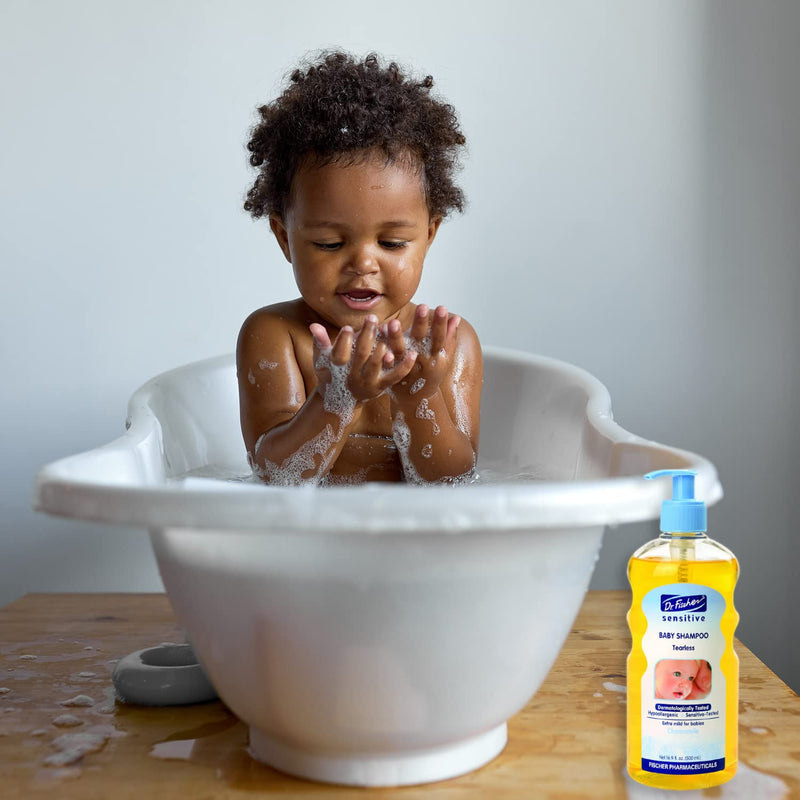 [Australia] - Dr. Fischer Newborn & Baby Essentials Shampoo. Tear-Free, Hypoallergenic, Gentle Hair & Scalp Natural Chamomile and Vitamin B5.16.9Oz 