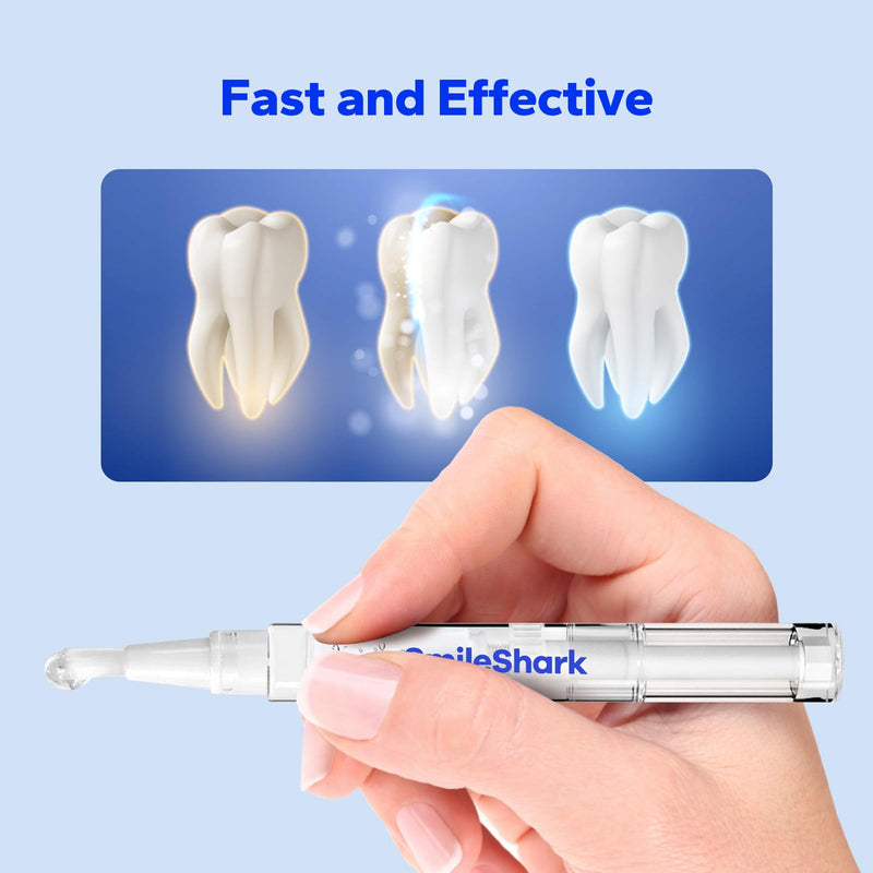 [Australia] - Premium Teeth Whitening Pens (4 Count), Sensitive-Free Whitening Gel, Professional-Strength Formula, On-The-Go Tooth Gel for Adults 