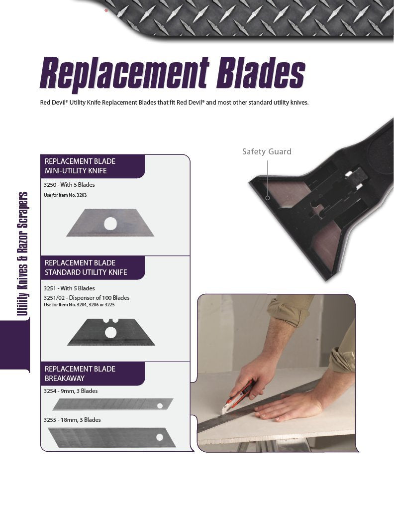 [Australia] - Red Devil 3275 Single Edge Razor Blades - Safety Dispenser of 10 