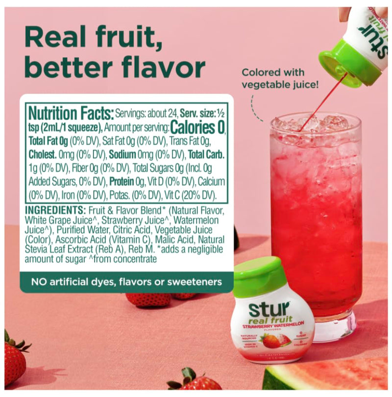 Stur Liquid Water Enhancer | Classic Variety Pack | Naturally Sweetened | High in Vitamin C & Antioxidants | Sugar Free | Zero Calories | Keto | Vegan | 5 Bottles, Makes 120 Drinks 1.62 Fl Oz (Pack of 5)