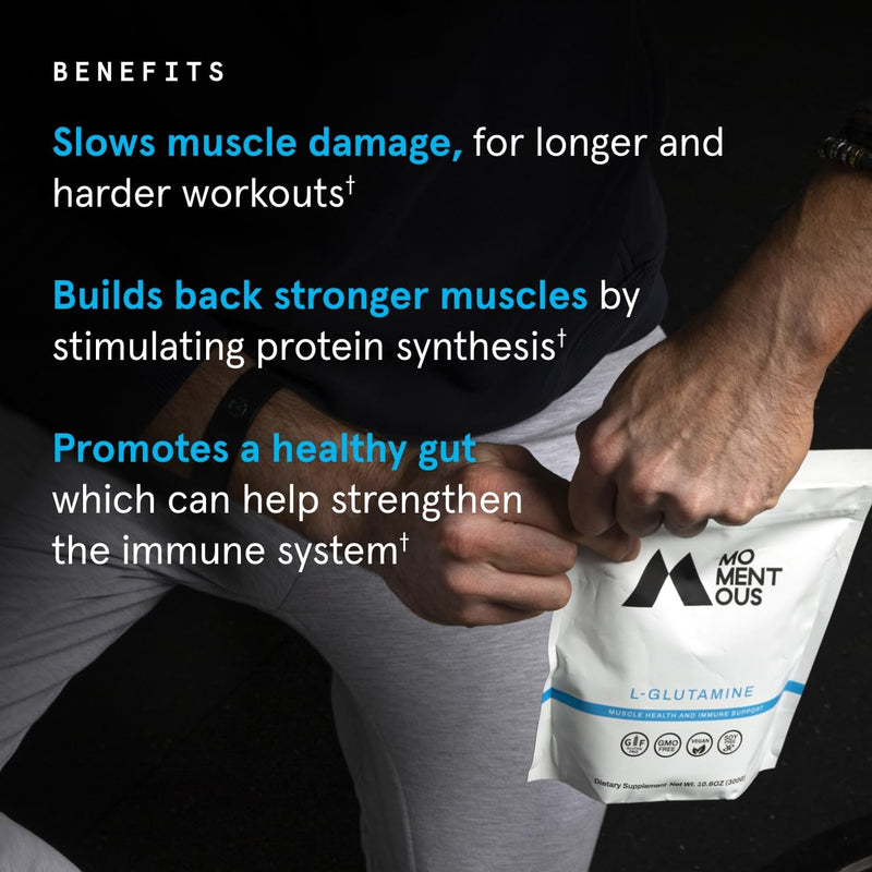 [Australia] - Momentous L-Glutamine Powder, 60 servings 
