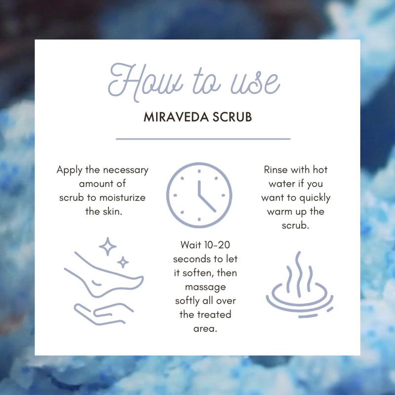 [Australia] - Miraveda by Italwax Sea Scrub - 500ml / 16.9fl.oz - Scrubs for professional and home use skin care - Moisturizing and nourishing treatments on the hands, feet, and body 16.9 Fl Oz (Pack of 1) 