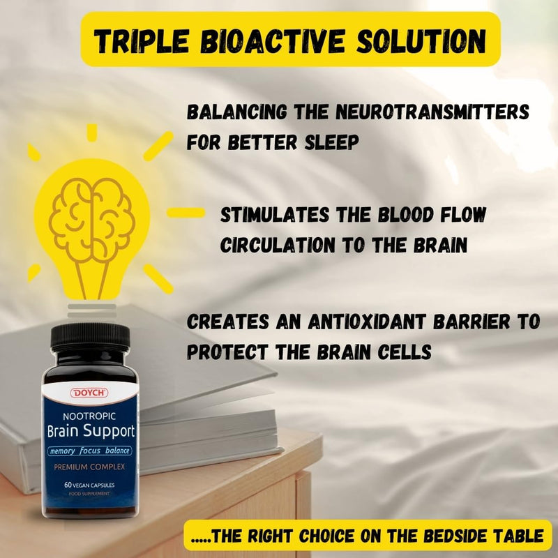 Potent L theanine 400 mg - Boosted with Magnesium Bisglycinate and Bioactive Nootropics Brain Complex - Natural Sleep Support & Relaxation - Magnolia Extract, Ginkgo Biloba, Vitamin B6 & B1