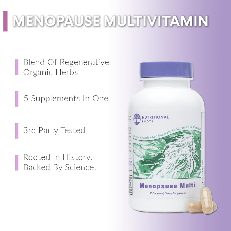Nutritional Roots Menopause Supplements for Women and Perimenopause Support