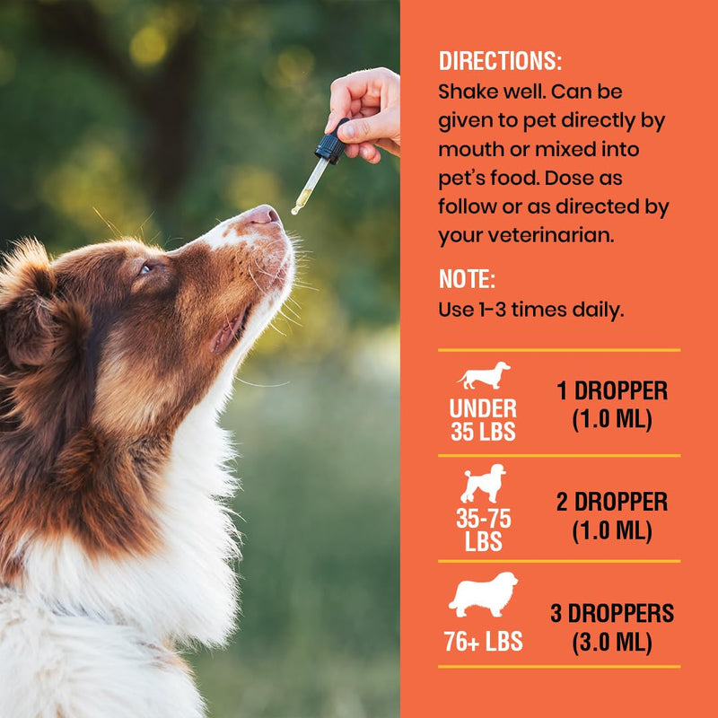 Vitamin C for Dogs, Helps Support Immune System, Vitamin C Liquid Supplement, Dog Immune Booster, Bacon Flavored, 2oz - PawsPlanet Australia