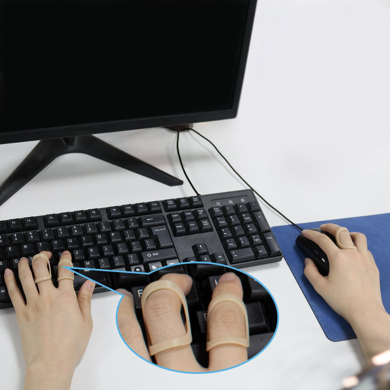 [Australia] - GADITIEK Pack of 5 finger splints, finger protection, oval finger splint, plastic, waterproof mallet finger splint for flail fingers, arthritis fingers, finger joint protection, mallet finger splint (6,7,8,9,10) 6,7,8,9,10 