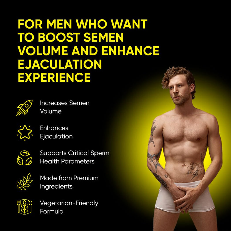 Pineapple C*M Gummies Improves Sperm Volume and Load Semen Volume Supplement - 60 Capsules - 1 Month Supply Pineapple