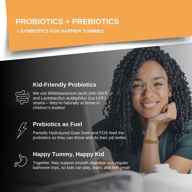 Intelligent Labs 6 Billion CFU Kids/Children's Live Cultures and Fiber with PHGG & FOS, Once-Daily Chewable, Great Taste, 10x Effectiveness, 60-Day Supply, Third-Party Verified