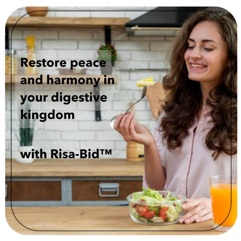 Rising Health Risa-Bid™ Probiotic Dietary Supplement Caplets - 500mg (2 Billion CFU/Serving) with Lactobacillus acidophilus | Gut Health, Digestive Support & Daily Flora Balance - 100 Caplets