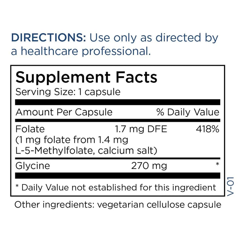 MethylPro L-Methylfolate 1 mg Flexible Dosing, 90 Capsules | Active Folate for Methylation Support and Biochemical Reactions, Highly Bioavailable and Hypoallergenic 90 Count (Pack of 1)
