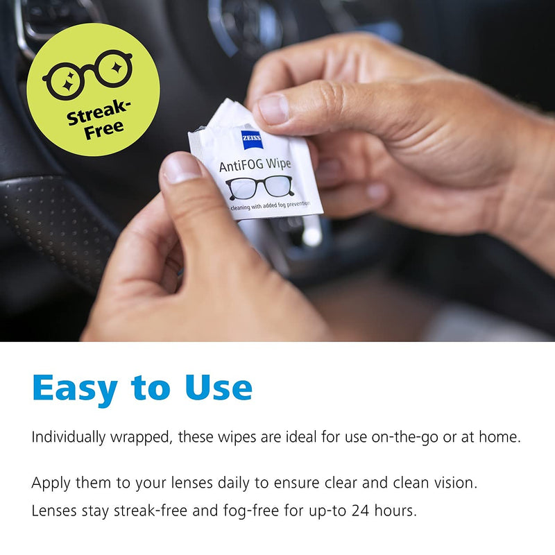 [Australia] - ZEISS AntiFOG wipes, 120 count 